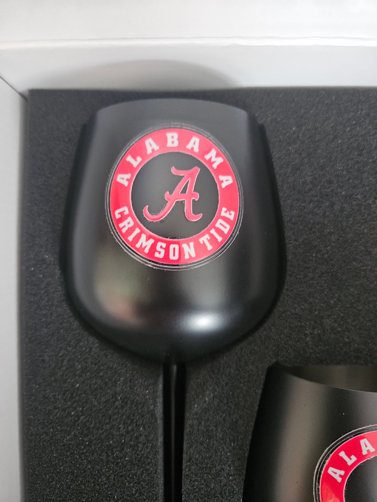 Alabama Crimson Tide UV Print Custom Stainless Steel Wine Glass Set