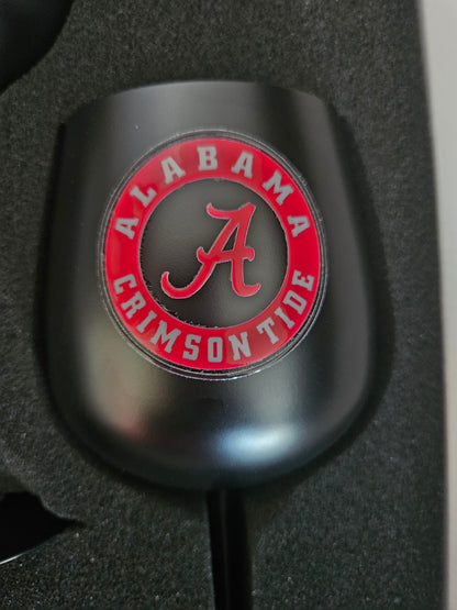 Alabama Crimson Tide UV Print Custom Stainless Steel Wine Glass Set