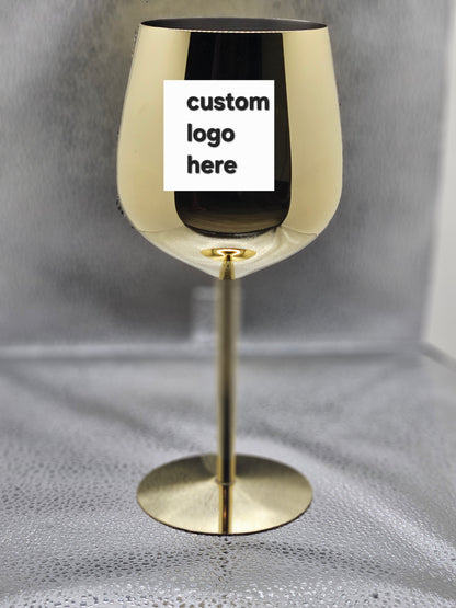 Personalized/Custom Stainless Steel Wine Glass Set